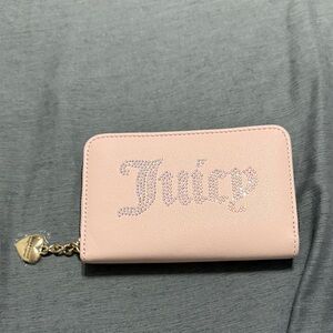 Juicy Couture Light Pink Wallet with Sparkling Logo